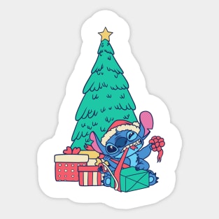 Stitch Christmas Tree Lilo And Stitch Sticker